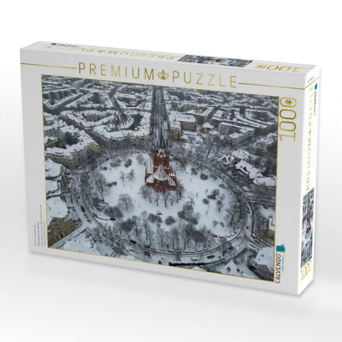 Pauluskirche im Winter - CALVENDO Foto-Puzzle'