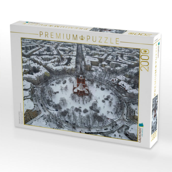 Pauluskirche im Winter - CALVENDO Foto-Puzzle'