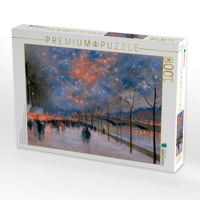 Weihnachtsmarkt am Fluss - CALVENDO Foto-Puzzle'
