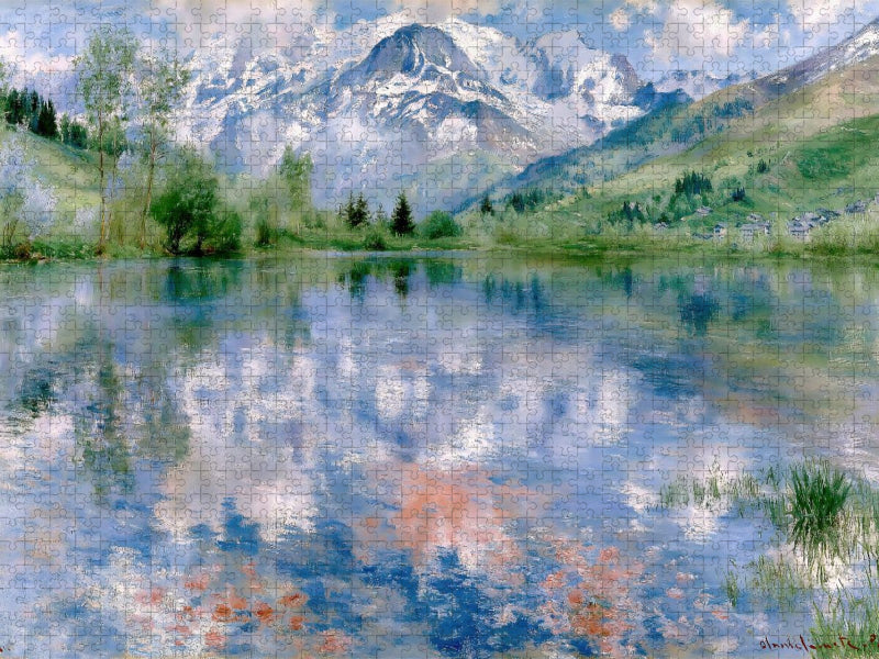 Romantischer Bergsee - CALVENDO Foto-Puzzle'