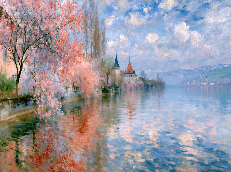 Frühling am See - CALVENDO Foto-Puzzle'
