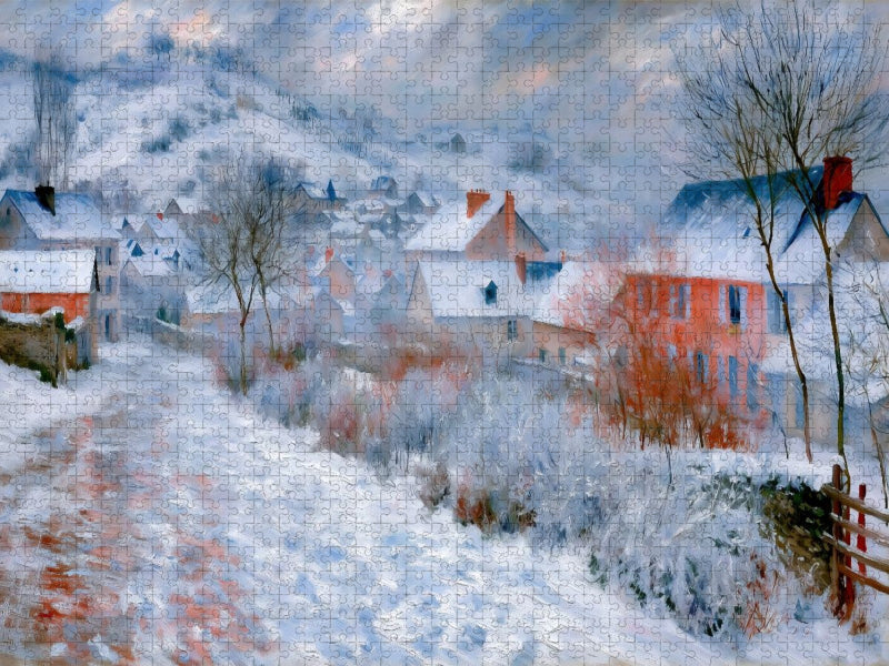 Winter im Dorf - CALVENDO Foto-Puzzle'