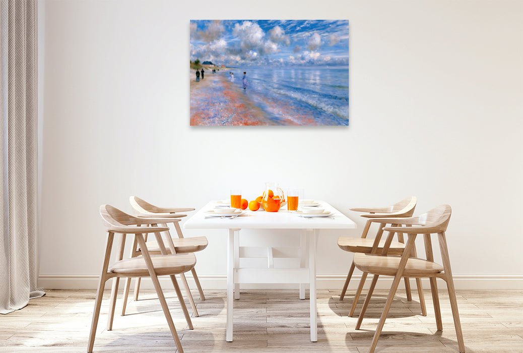Premium Textil-Leinwand Sommer am Meer