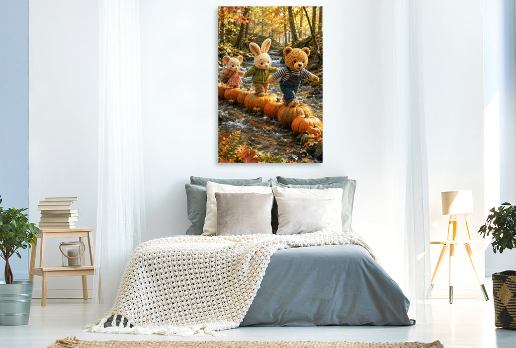 Premium Textil-Leinwand Der Kürbissteg