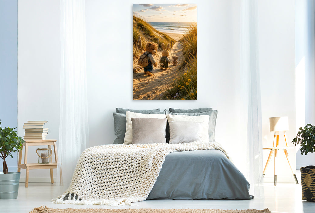 Premium Textil-Leinwand Der Küstenpfad