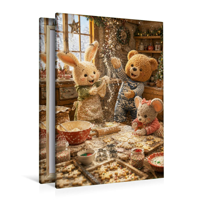 Premium Textil-Leinwand Weihnachtsbäckerei