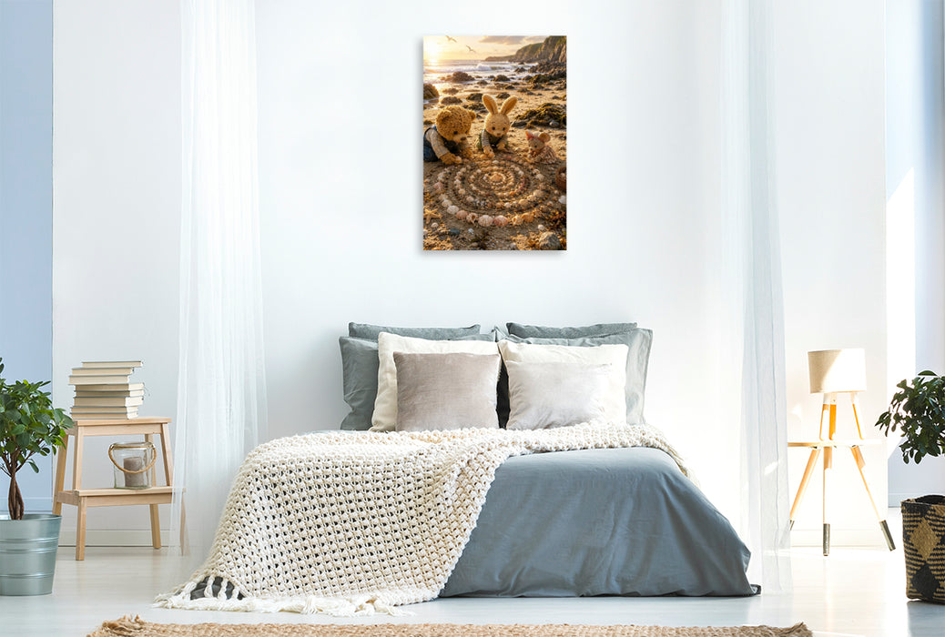 Premium Textil-Leinwand Der Muschelkreis