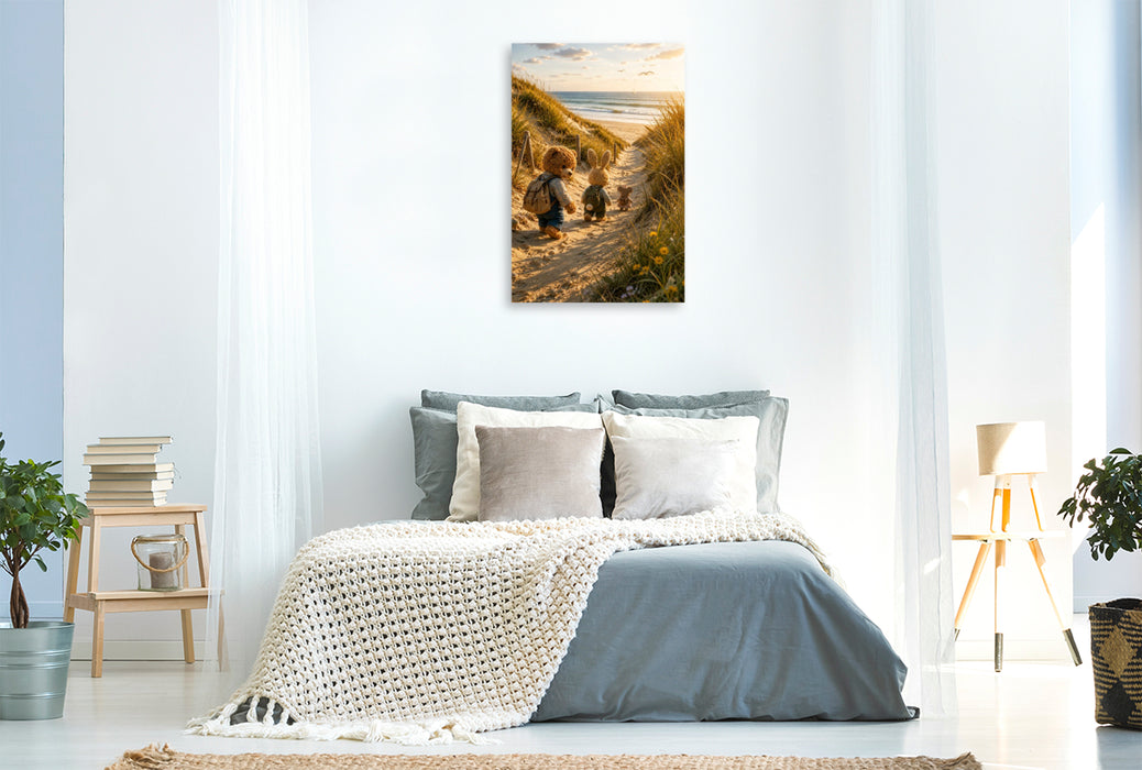 Premium Textil-Leinwand Der Küstenpfad
