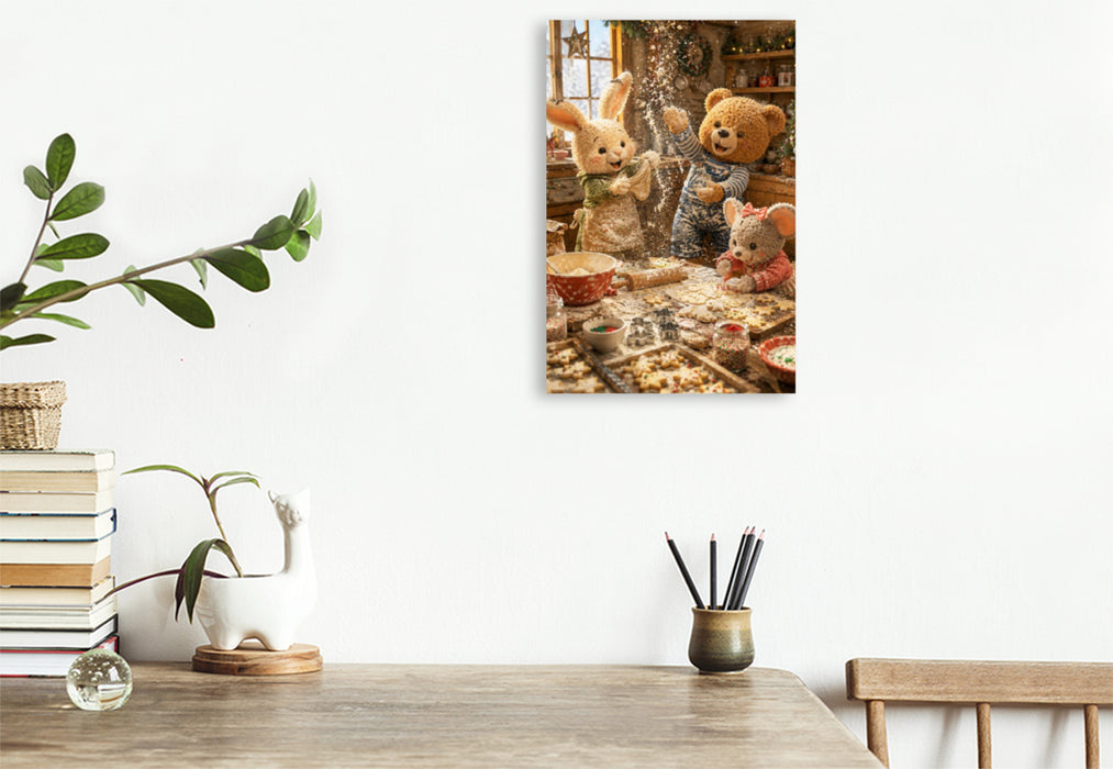 Premium Textil-Leinwand Weihnachtsbäckerei