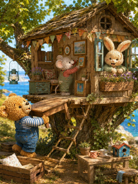 Abenteuer im Baumhaus - CALVENDO Foto-Puzzle'