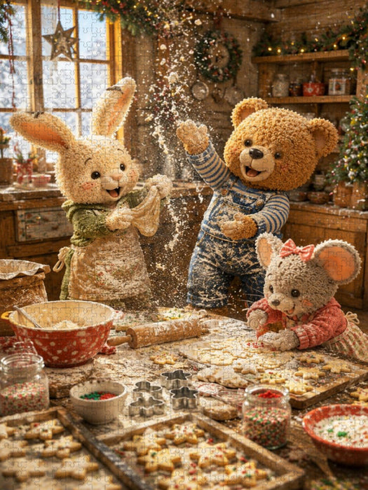 Weihnachtsbäckerei - CALVENDO Foto-Puzzle'