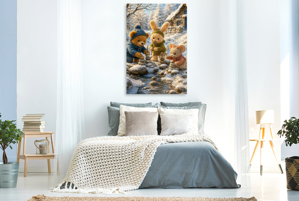 Premium Textil-Leinwand Die Sprache der Steine