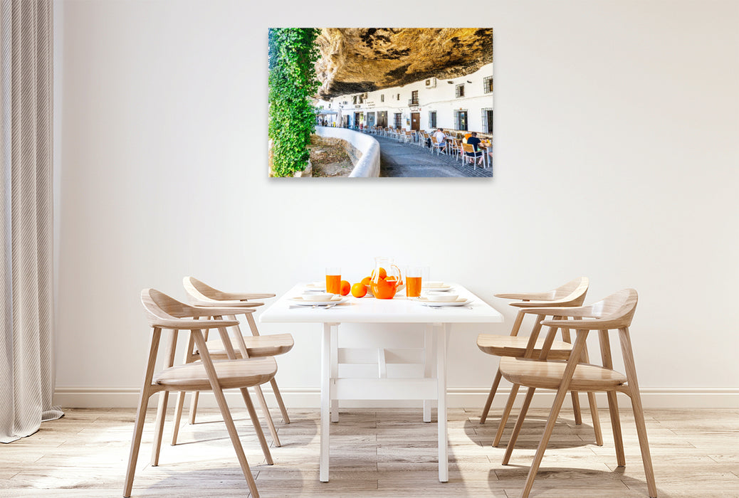 Premium Textil-Leinwand Bergdorf Setenil de las Bodegas
