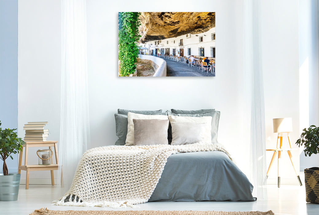 Premium Textil-Leinwand Bergdorf Setenil de las Bodegas