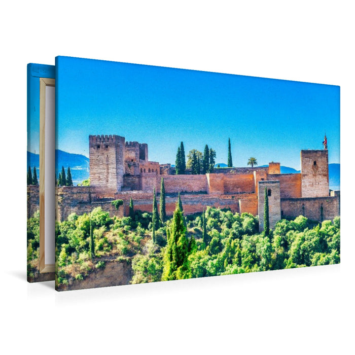 Premium Textil-Leinwand Alhambra in Granada