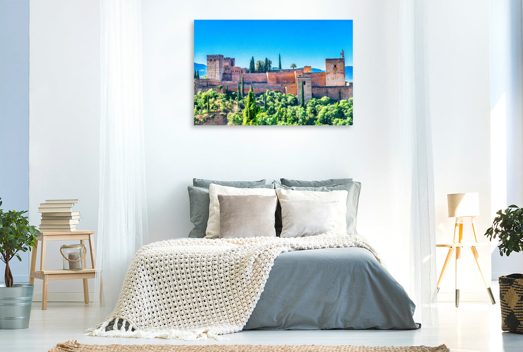 Premium Textil-Leinwand Alhambra in Granada