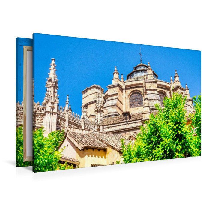 Premium Textil-Leinwand Kathedrale von Granada