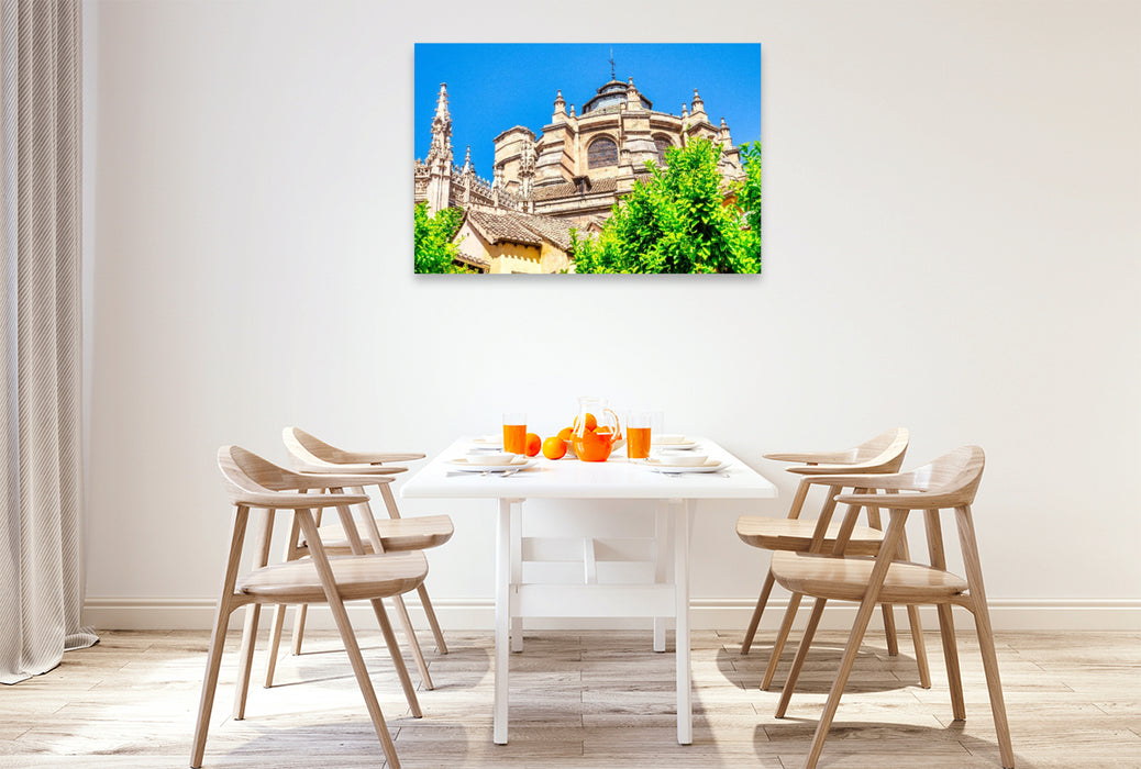 Premium Textil-Leinwand Kathedrale von Granada