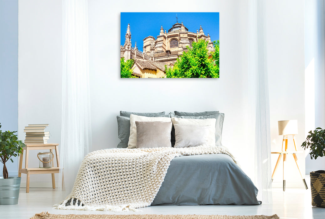 Premium Textil-Leinwand Kathedrale von Granada