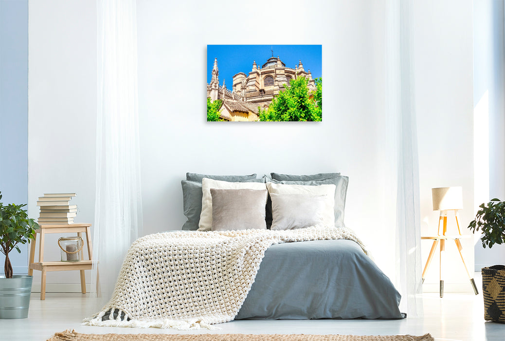 Premium Textil-Leinwand Kathedrale von Granada