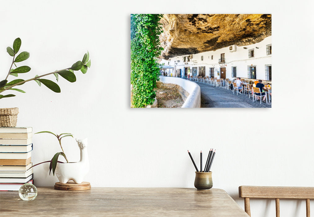 Premium Textil-Leinwand Bergdorf Setenil de las Bodegas
