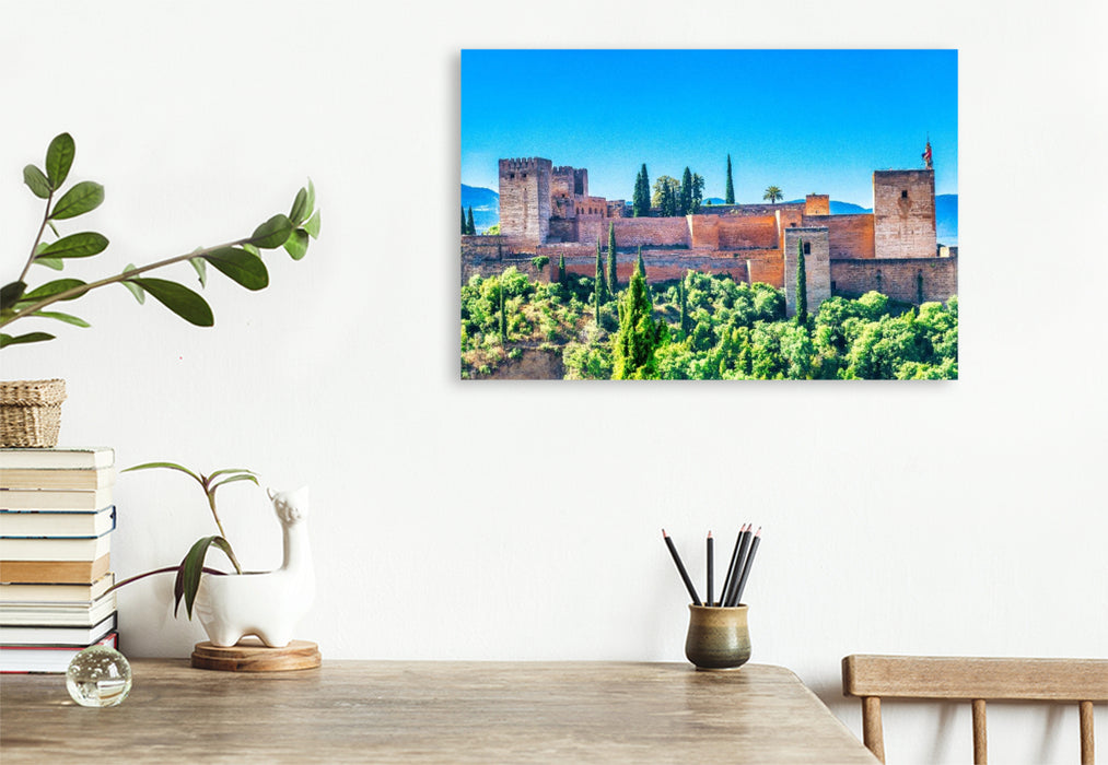 Premium Textil-Leinwand Alhambra in Granada