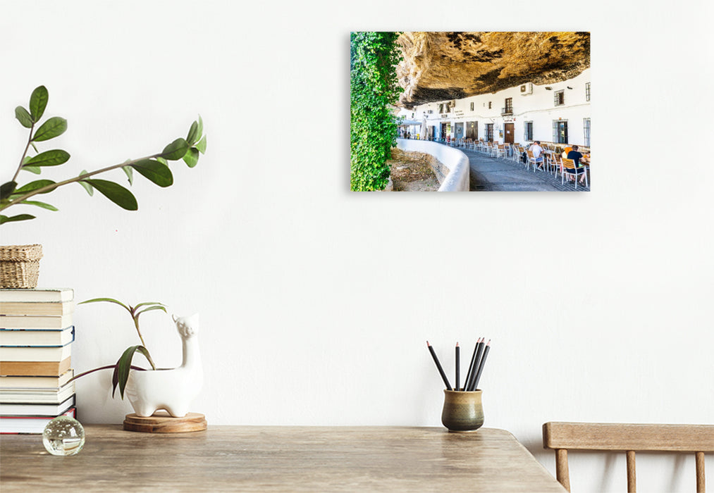Premium Textil-Leinwand Bergdorf Setenil de las Bodegas