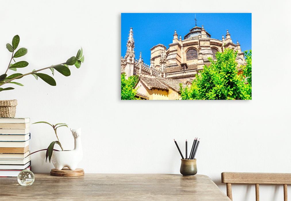 Premium Textil-Leinwand Kathedrale von Granada