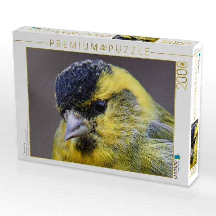 Erlenzeisig-Portrait - CALVENDO Foto-Puzzle'