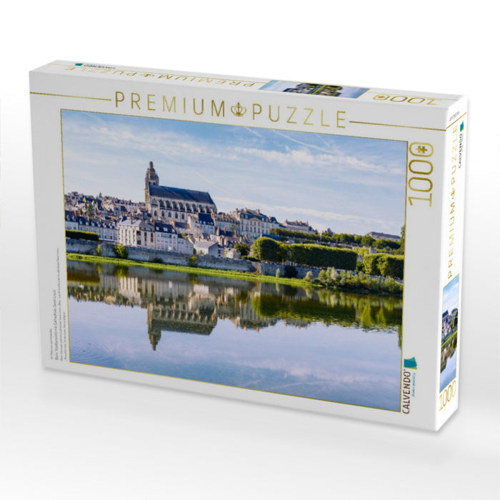 Blois: Stadtansicht mit Cathédrale Saint-Louis - CALVENDO Foto-Puzzle'