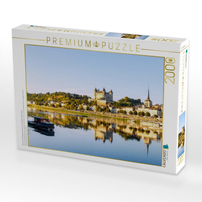 Saumur mit Château de Saumur und Kirche Saint-Pierre - CALVENDO Foto-Puzzle'