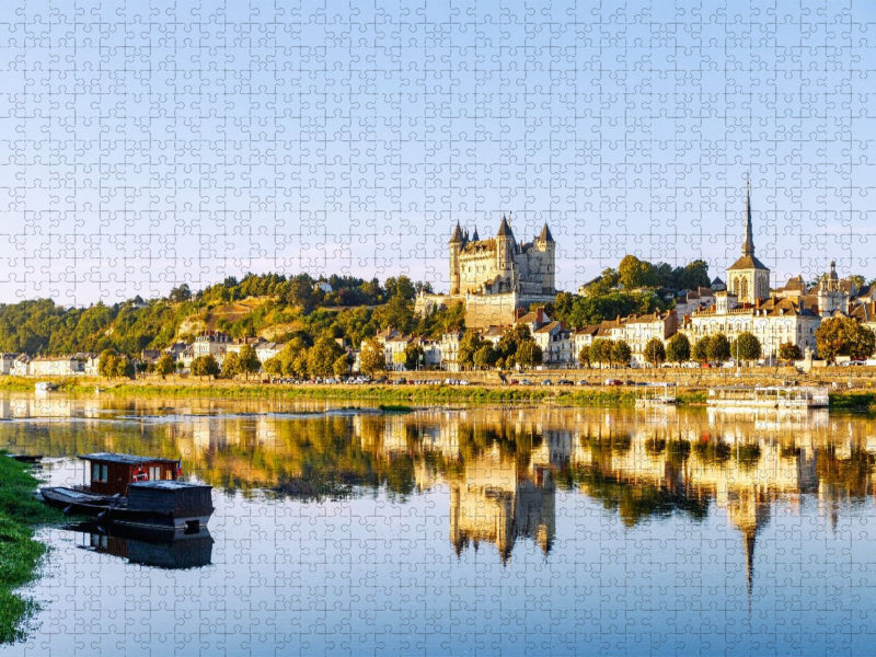 Saumur mit Château de Saumur und Kirche Saint-Pierre - CALVENDO Foto-Puzzle'