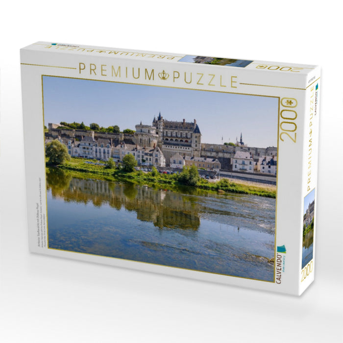 Amboise: Stadtansicht mit Château Royal - CALVENDO Foto-Puzzle'