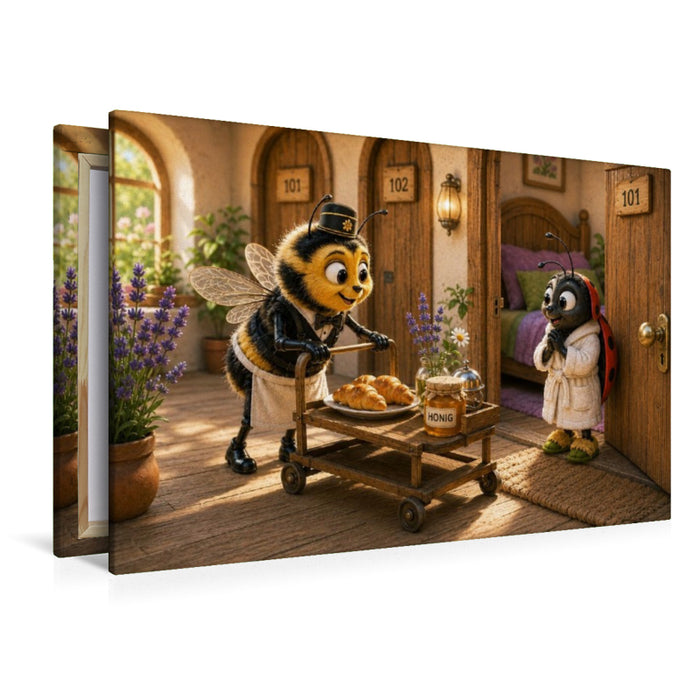 Premium Textil-Leinwand Zimmerservice