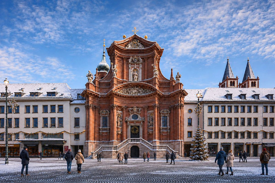 Premium Textil-Leinwand Neumünster St. Johannes Evangelist und St. Johannes der Täufer