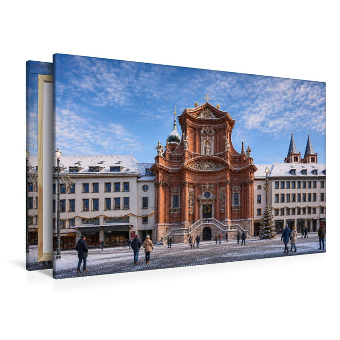 Premium Textil-Leinwand Neumünster St. Johannes Evangelist und St. Johannes der Täufer