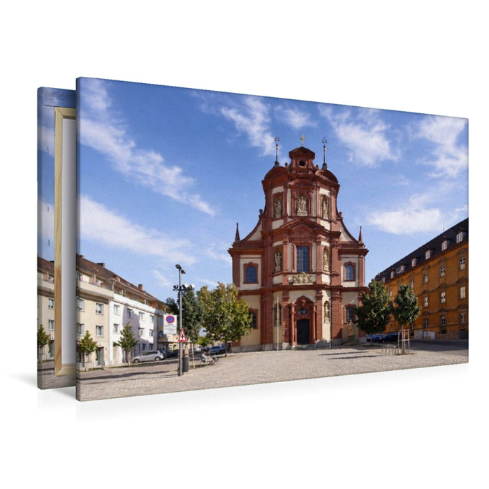 Premium Textil-Leinwand Barockkirche St Peter und Paul