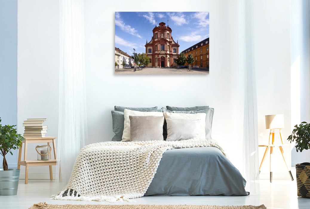Premium Textil-Leinwand Barockkirche St Peter und Paul