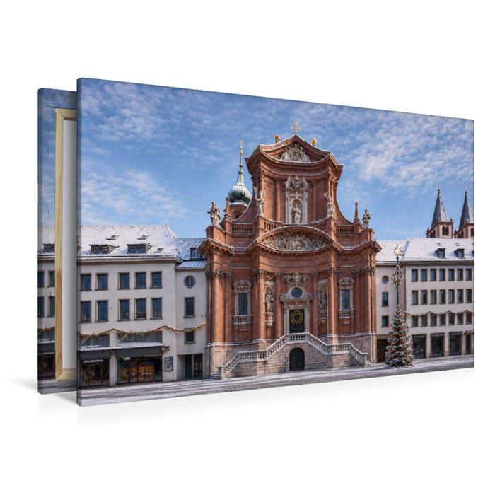 Premium Textil-Leinwand Neumünster St. Johannes Evangelist und St. Johannes der Täufer