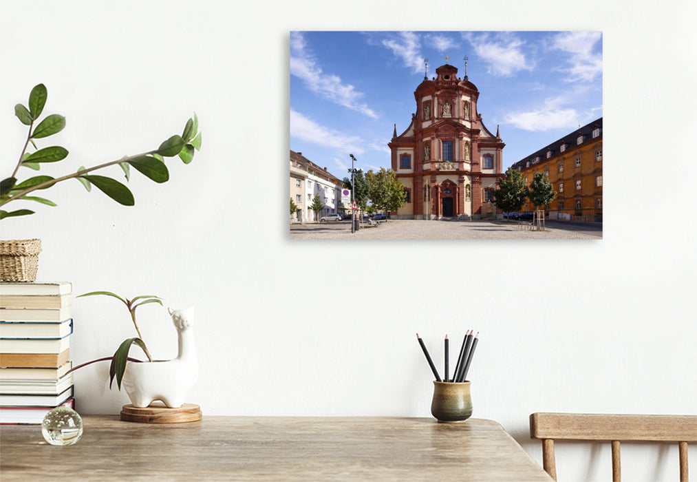 Premium Textil-Leinwand Barockkirche St Peter und Paul