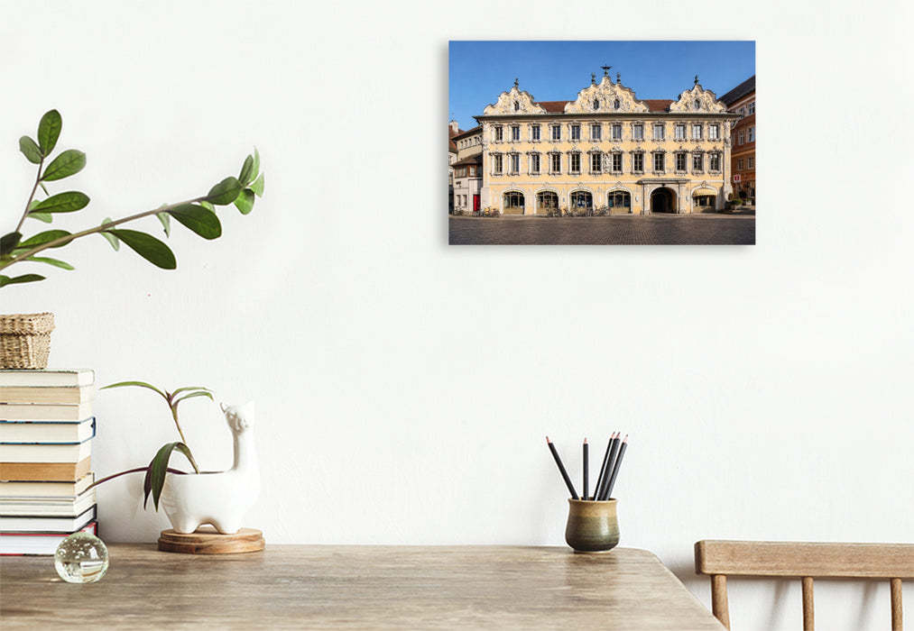 Premium Textil-Leinwand Stadtbücherei