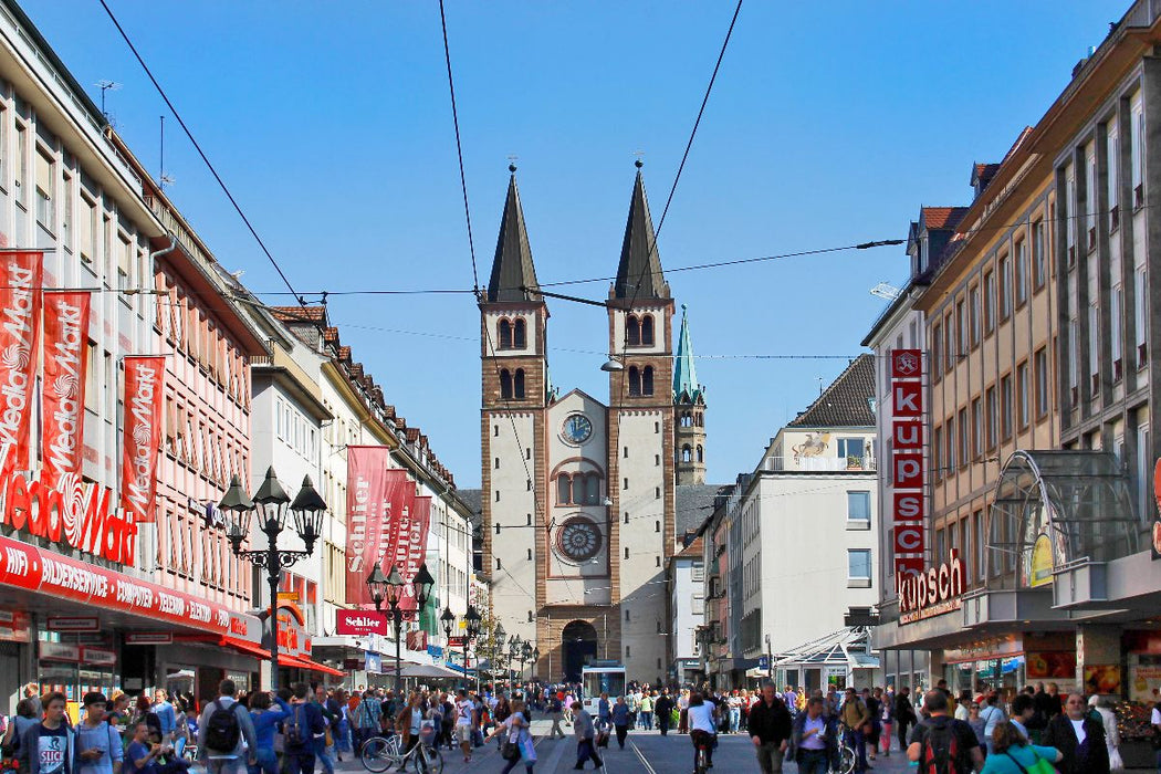 Premium Textil-Leinwand Domstraße