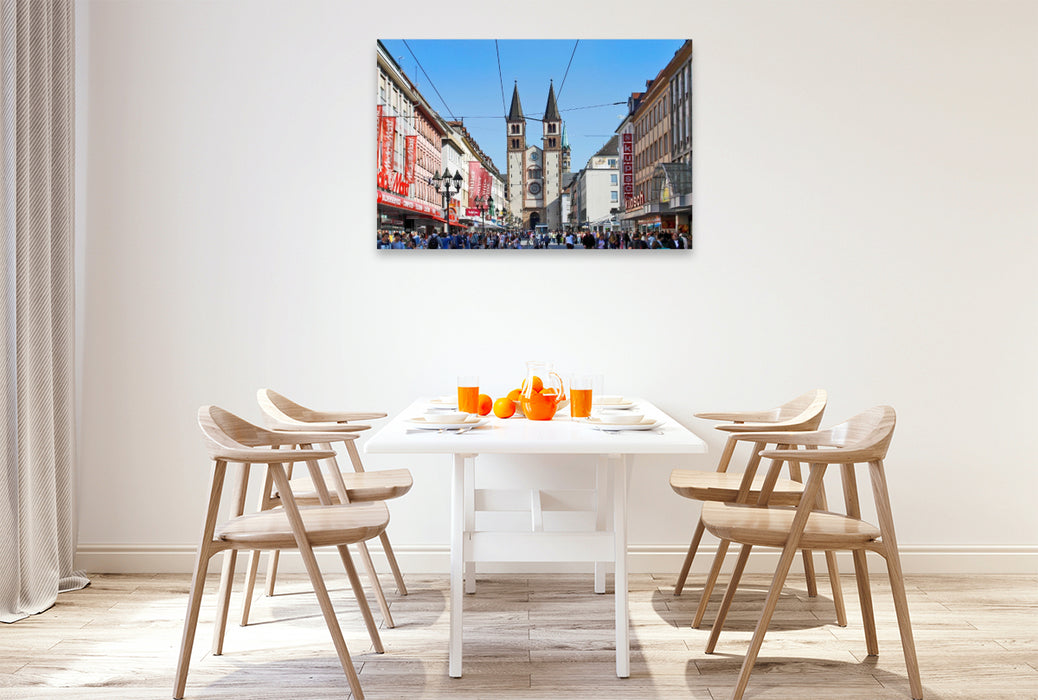 Premium Textil-Leinwand Domstraße