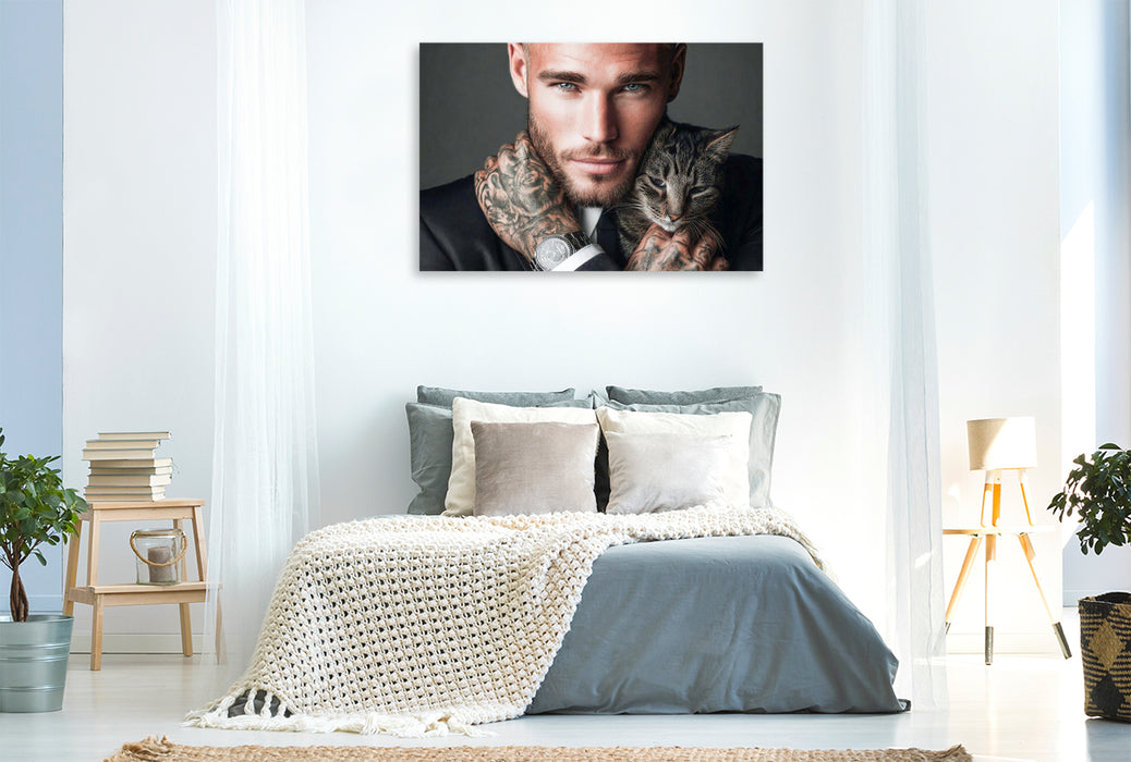 Premium Textil-Leinwand Blicke, die verführen