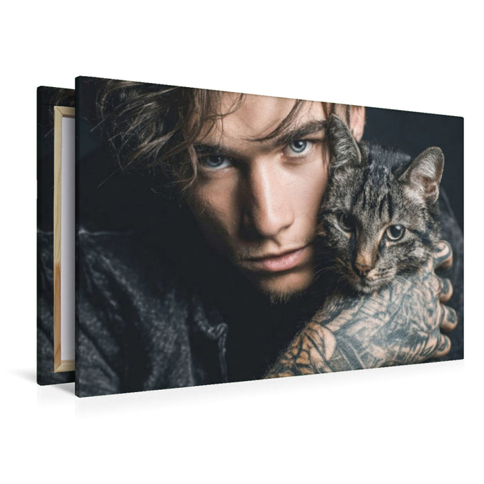 Premium Textil-Leinwand Wild & Zärtlich