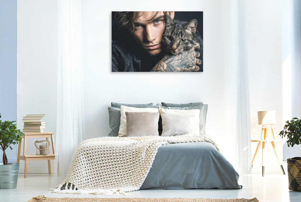 Premium Textil-Leinwand Wild & Zärtlich