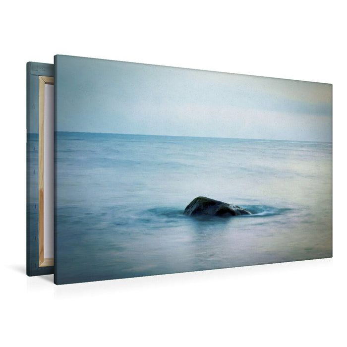 Premium Textil-Leinwand Ein Motiv aus dem Kalender Minimal-Art - am Strand