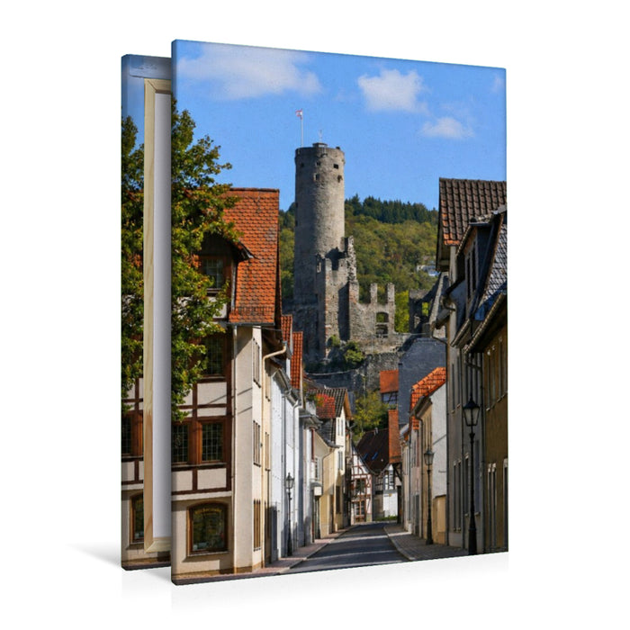 Premium Textil-Leinwand Burgstraße
