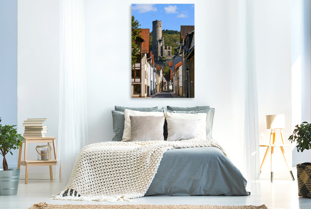 Premium Textil-Leinwand Burgstraße