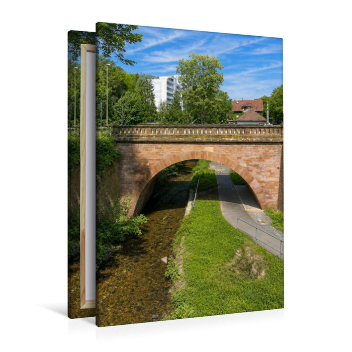 Premium Textil-Leinwand Schwarzbach